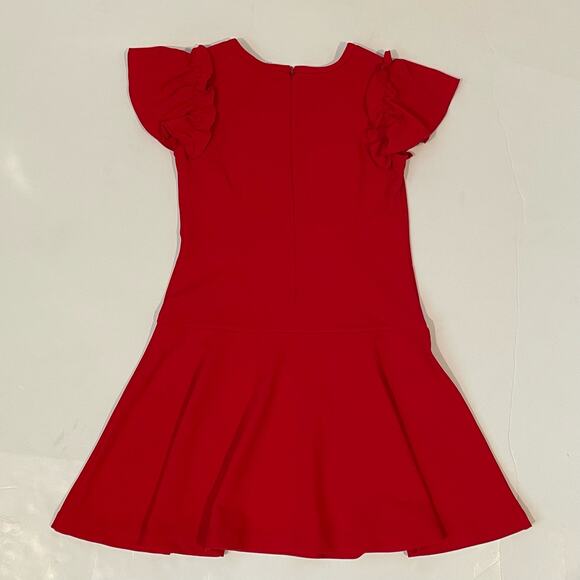 NWT Florence Eiseman Size 14 Crepe Scuba Dress with Ruffle Sleeve - Picture 4 of 4